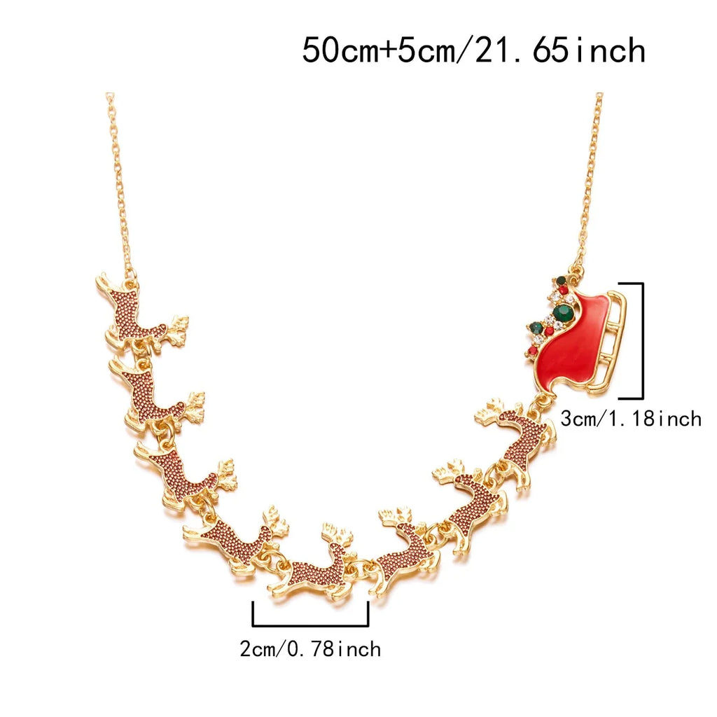 Necklace with Christmas Sleigh Pendant