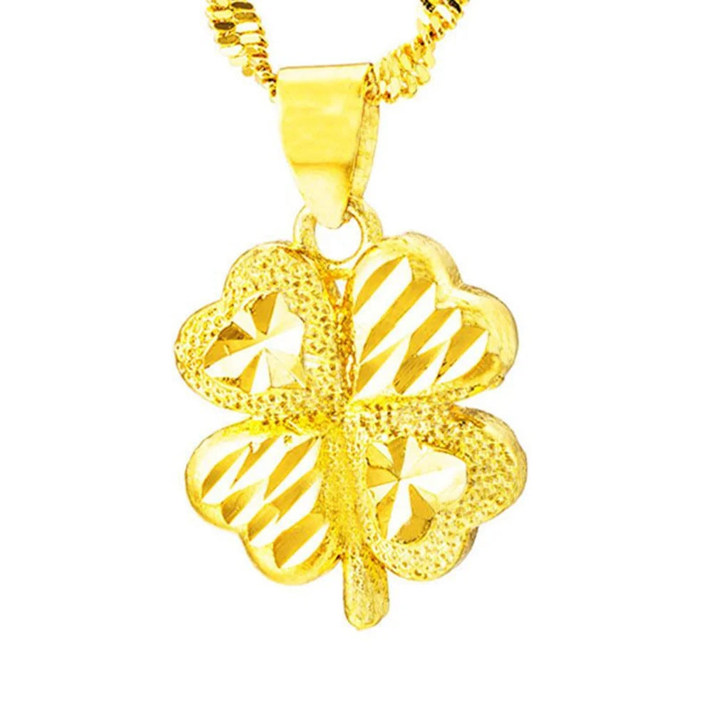 Necklace with 4-Leaf Clover Pendant for Women