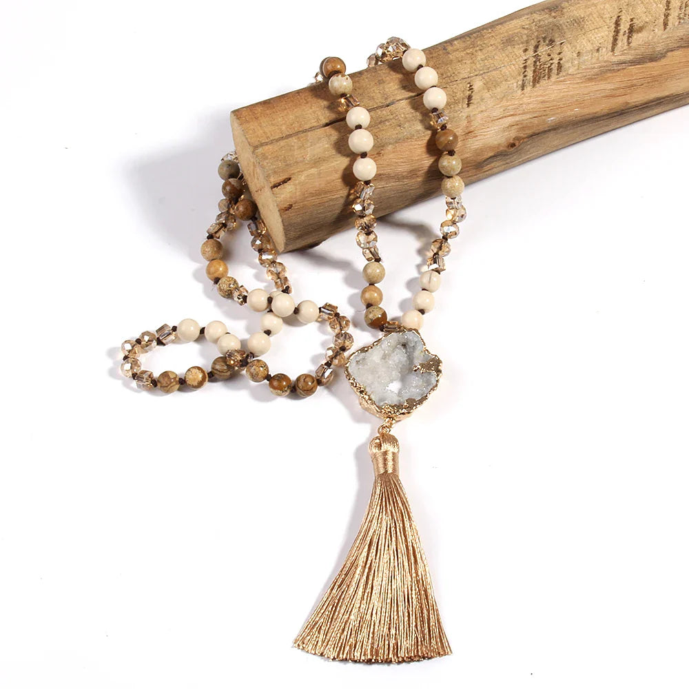 Bohemian Wood Necklace