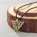 triskelion necklaceCeltic Triskelion Necklace (Silver-Plated or Gold-Plated) antique bronze