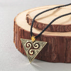 triskelion necklaceCeltic Triskelion Necklace (Silver-Plated or Gold-Plated) antique bronze