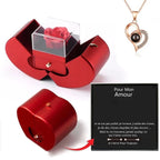 Love Heart Necklace with Surprise Box and Sweet Note