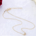 Women's Heart Pendant Necklace Gold