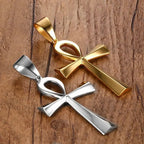 Egyptian Cross Necklace Pendant silver gold