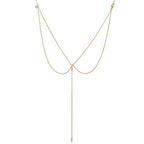 Bohemian Back Necklace for Women in gold