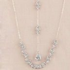 Wedding Back Necklace Silver