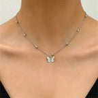 Butterfly back necklace - back chain for women 