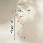 Butterfly back necklace - back chain for women