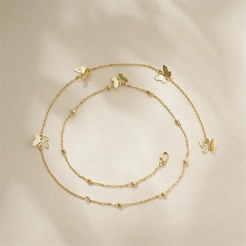 Butterfly back necklace - back chain for women