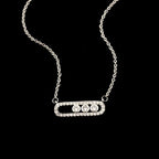 Oriental Infinity Necklace in silver