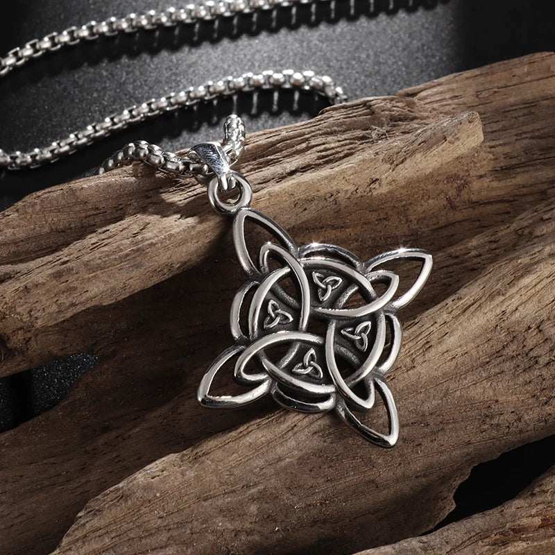 Witch’s Knot Protection Necklace Wiccan Pendant