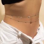 Women's Belly Chain silver