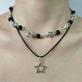 Double-Layer Necklace with Star Pendant