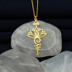 Lotus Shine Necklace Gold