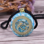 Orgonite Necklace with Eye of Horus, Egypt