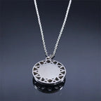 Necklace and Earrings with Turkish Blue Evil Eye Pendant necklace