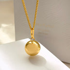 Pregnancy Bola Necklace with Pendant for Pregnant Women 