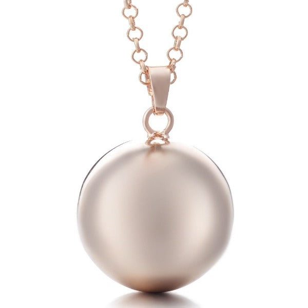 Pregnancy Bola Necklace with Colorful Pendant