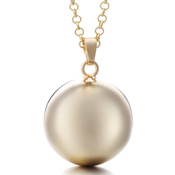 Pregnancy Bola Necklace with Colorful Pendant