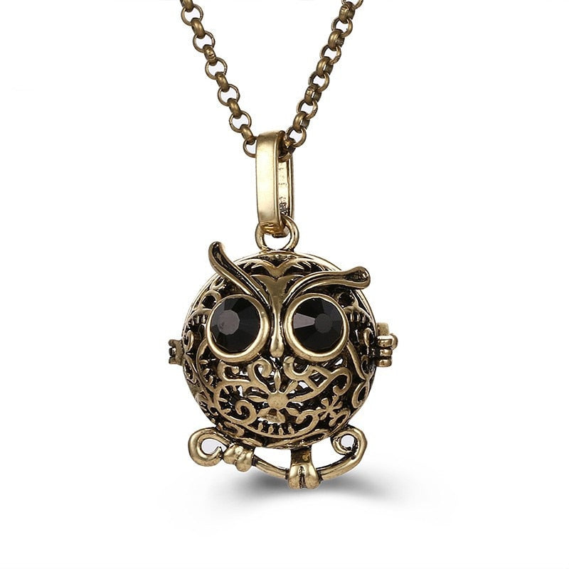 Pregnancy Bola Necklace with Hollow Pendant