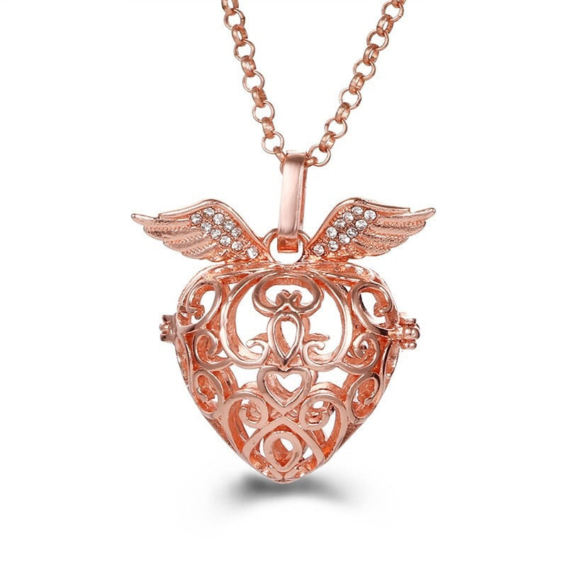 Pregnancy Bola Necklace with Hollow Pendant