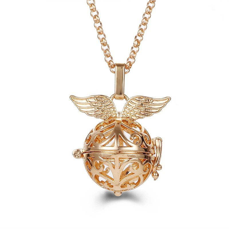 Pregnancy Bola Necklace with Hollow Pendant