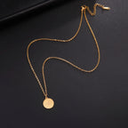 Women's Necklace Compass Pendant Compass Rose Cardinal Gold