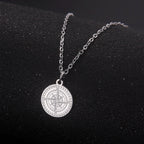 Women's Necklace Compass Pendant Compass Rose Cardinal Silver