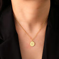 Women's Necklace Compass Pendant Compass Rose Cardinal Gold