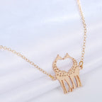Giraffe Necklace Gold