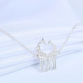 Giraffe Necklace Silver