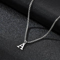 Men's necklace with initial pendant a