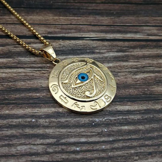 Egyptian Horus Gold Necklace
