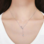 Infinity Necklace Pendant in Silver