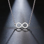 Infinity Pendant Necklace for Women in silver