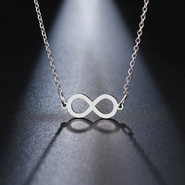 Infinity Pendant Necklace for Women in silver