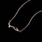 Islamic Necklace Muslim Woman Arabic Rose Gold