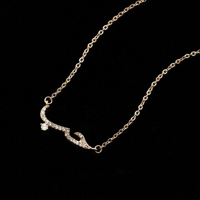 Islamic Necklace Muslim Woman Arabic Rose Gold