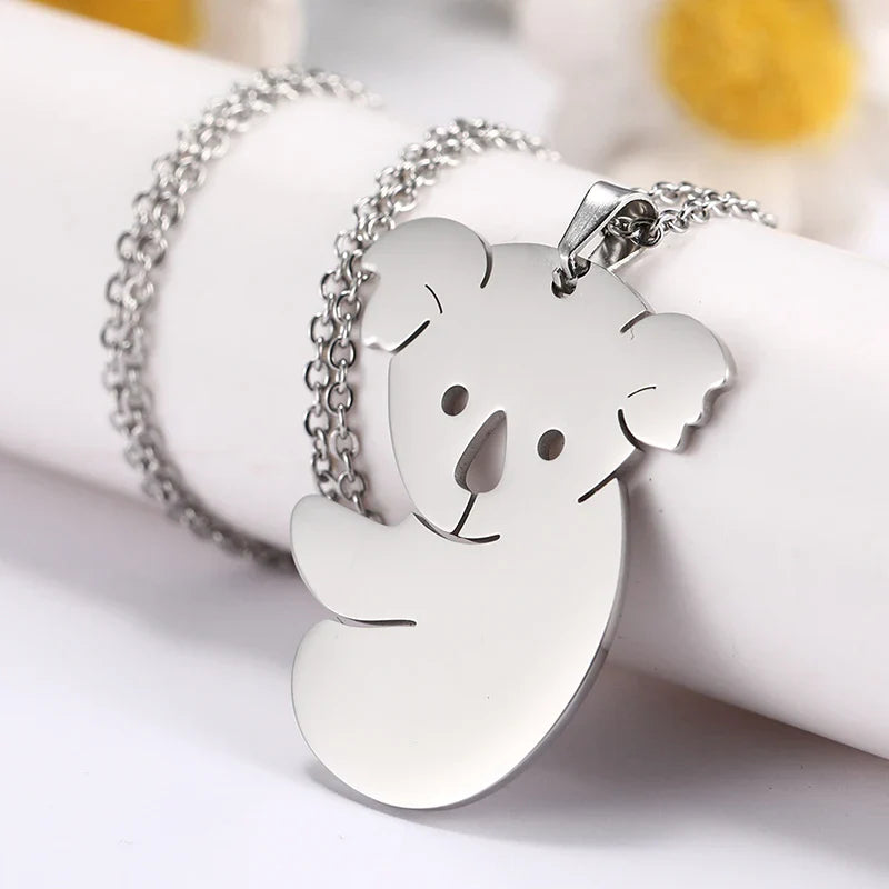 Koala Necklace Silver