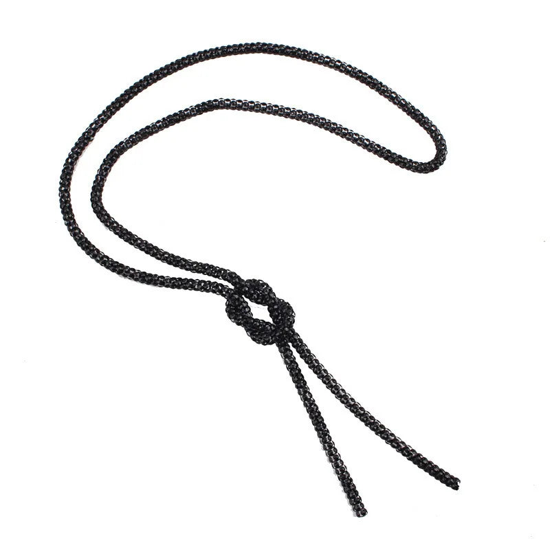 Long Necklace with Bow Pendant