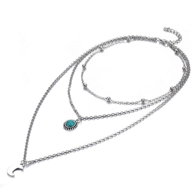Silver Moon Necklace