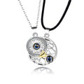 Sun Moon Couple Necklace silver