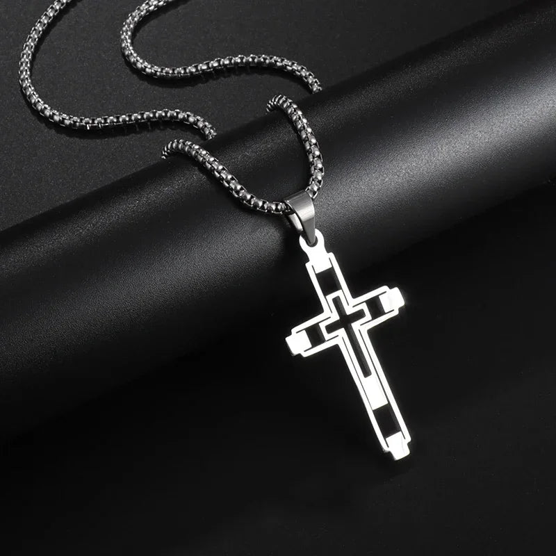 Necklace & Cross Pendant silver