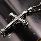 Cross Necklace & Pendant for Men black