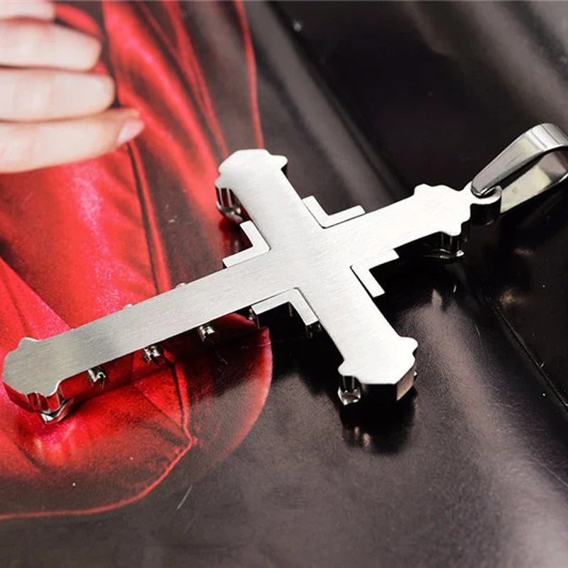 Cross Necklace & Pendant for Men silver