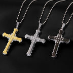 Cross Necklace & Pendant for Men silver
