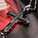 Cross Necklace & Pendant for Men black