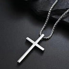 Men’s Necklace & Medallion Black Cross
