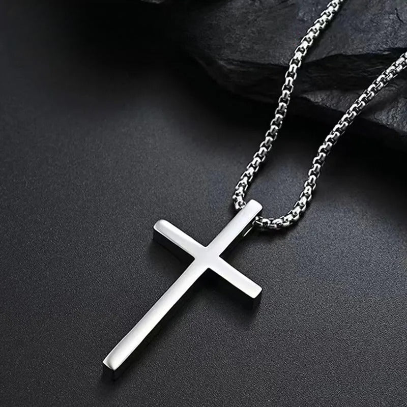 Men’s Necklace & Medallion Black Cross