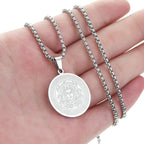 Medusa Gorgon Greek Necklace Silver